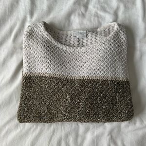 ELISABETH BY LIZ CLAIBORNE Oversized Knit Sweater